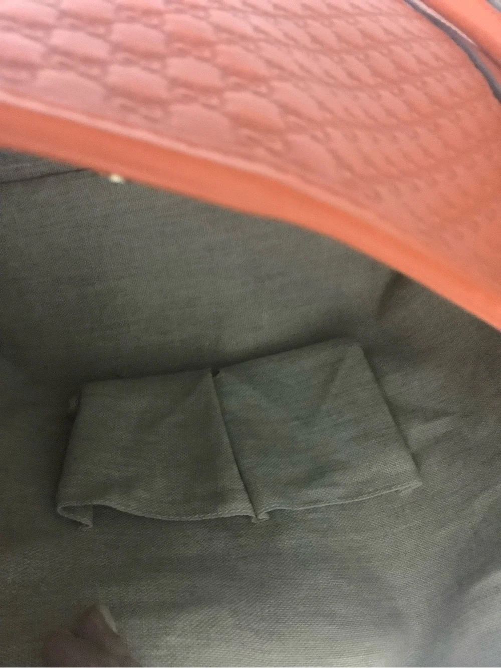 Gucci Microguccissima Joy Orange Leather Tote Bag